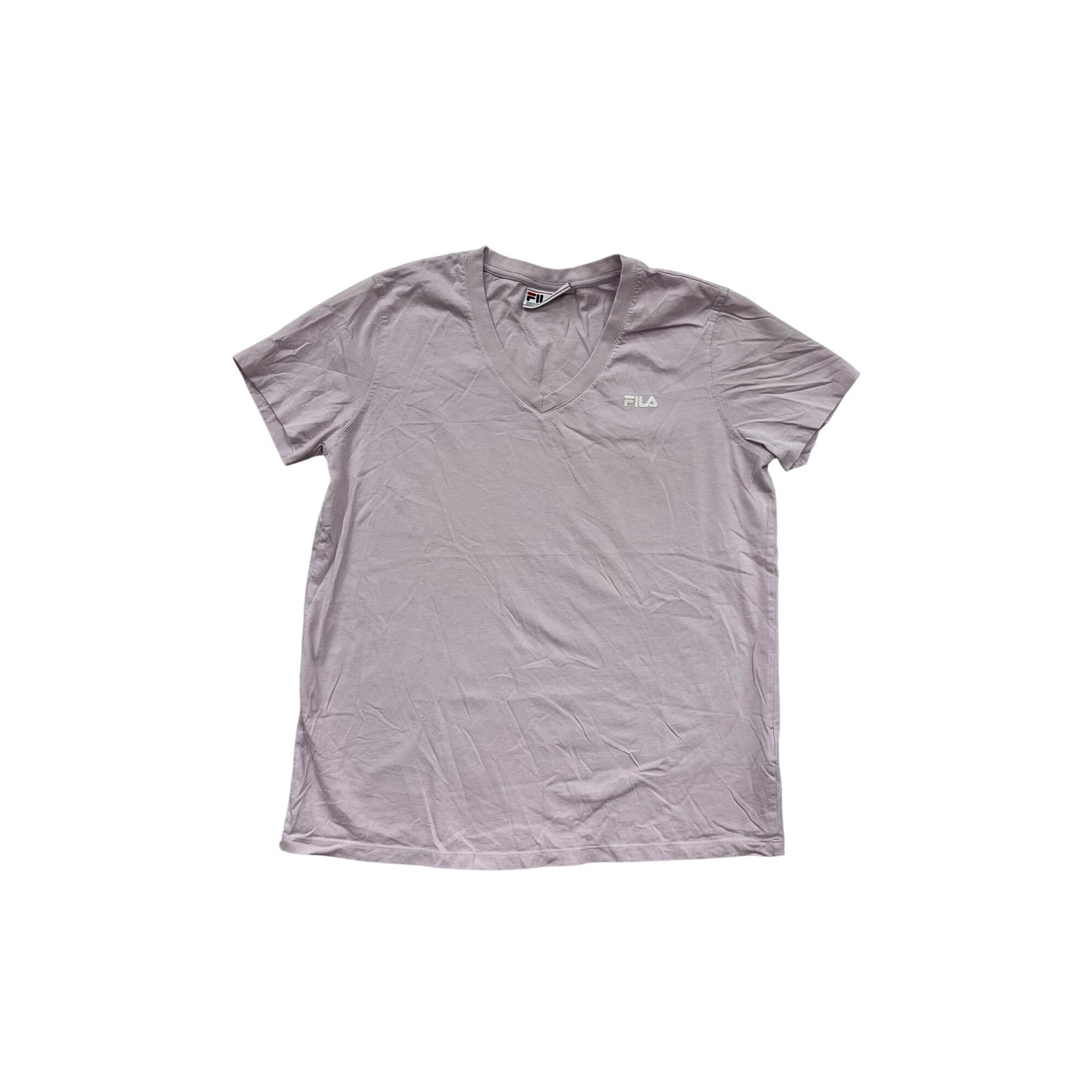 Fila V-Neck T-Shirt Size XL Light Purple #614A