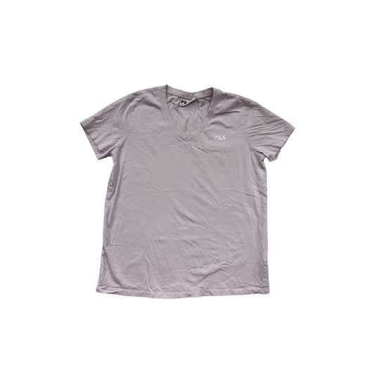 Fila V-Neck T-Shirt Size XL Light Purple #614A