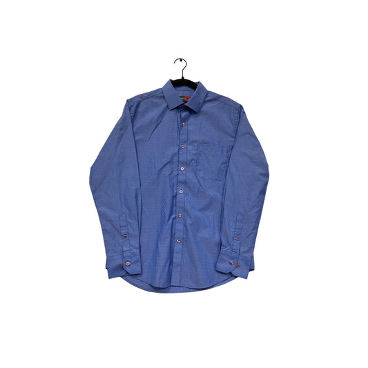 Peter England Premium Cotton Blend Slim Fit Shirt Blue #517A