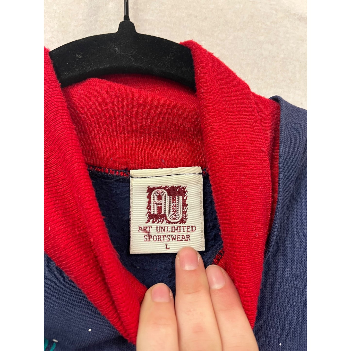 Vintage Art Unlimited L Sweatshirt With Cardinals & Pine Graphic #991A