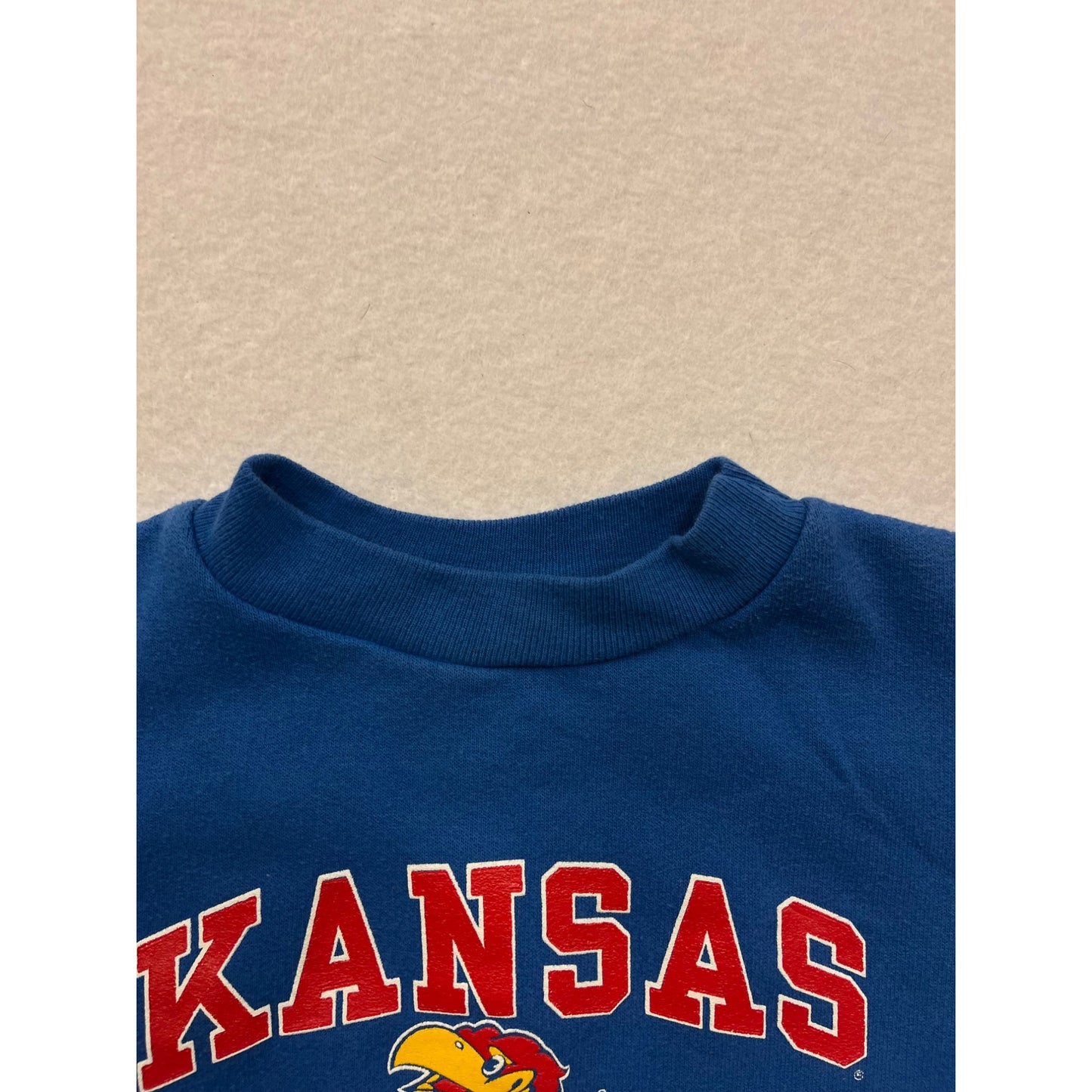 Vintage Rabbit Skins Kansas Jayhawks Baby Romper 6M #6548