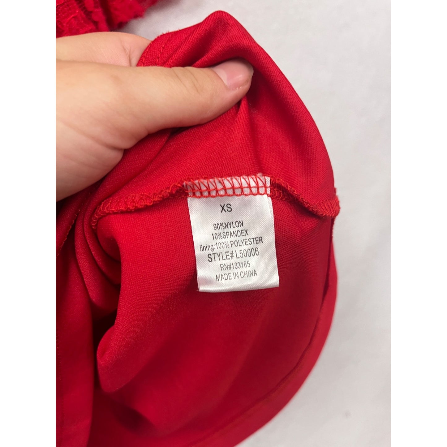 Francescas Red Lace Bell-Sleeve A-Line Dress XS #552A