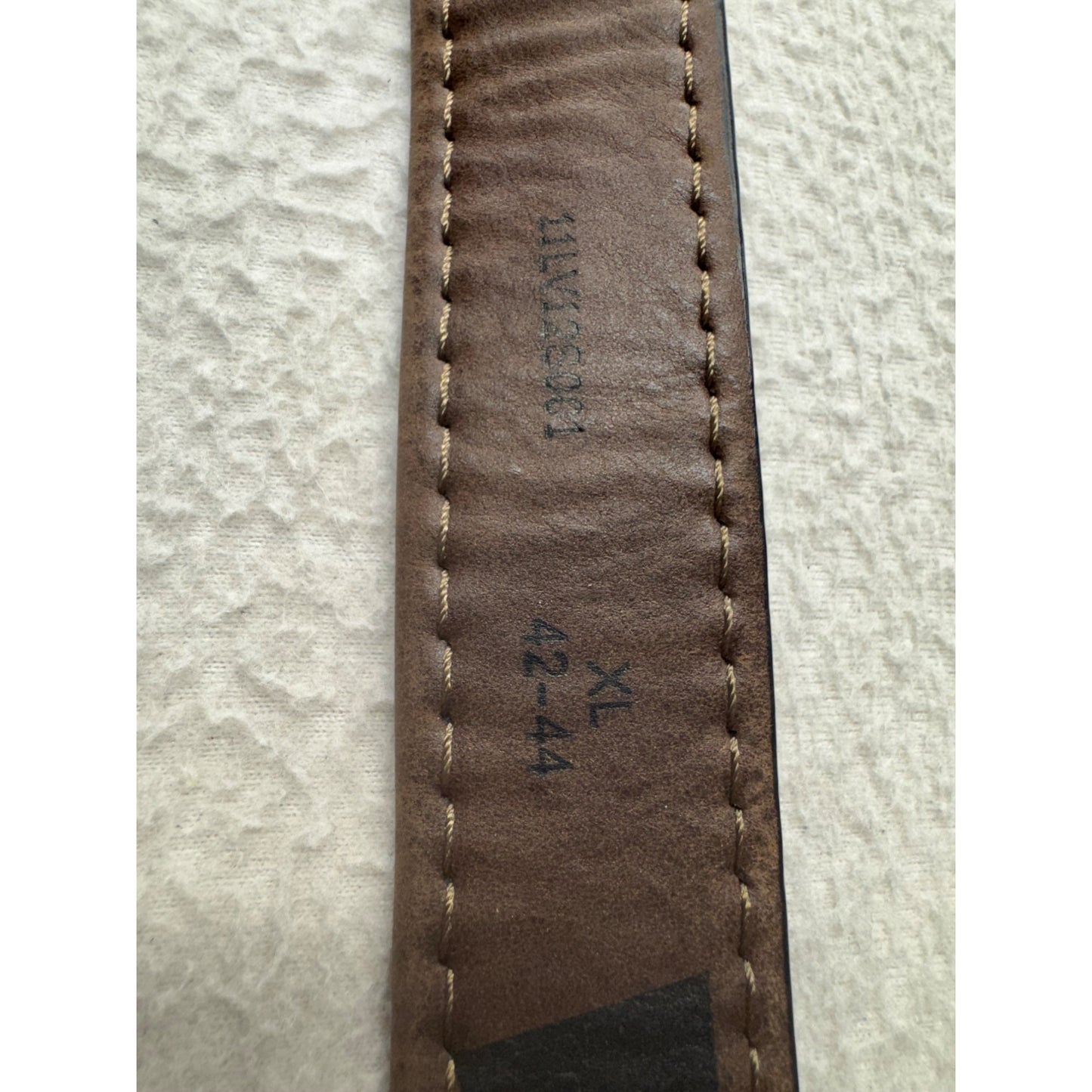 Premium Distressed Brown Leather Watch Strap With Detailed Stitching #69B