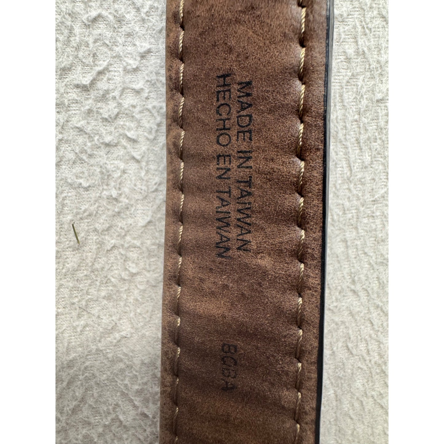 Premium Distressed Brown Leather Watch Strap With Detailed Stitching #69B