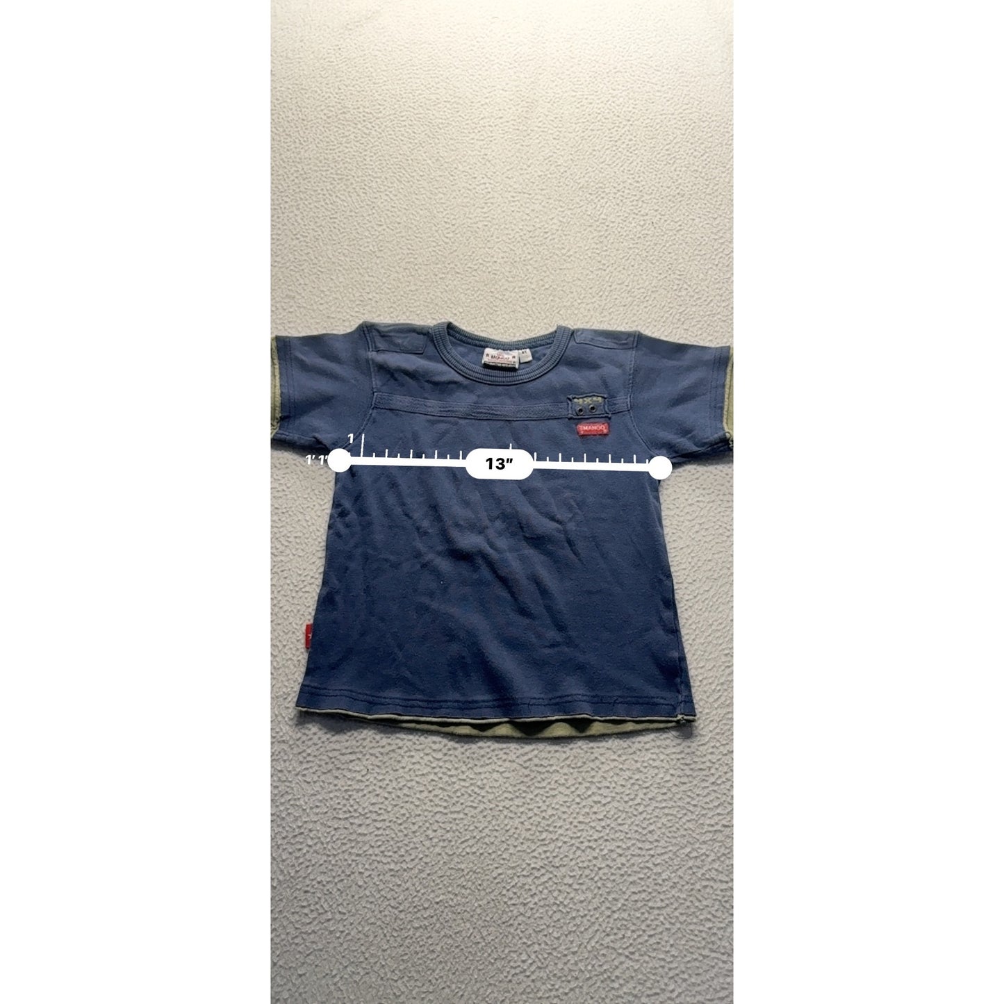 Wild Mungo Kids Blue T-Shirt 4T 100% Cotton Made In India #9026