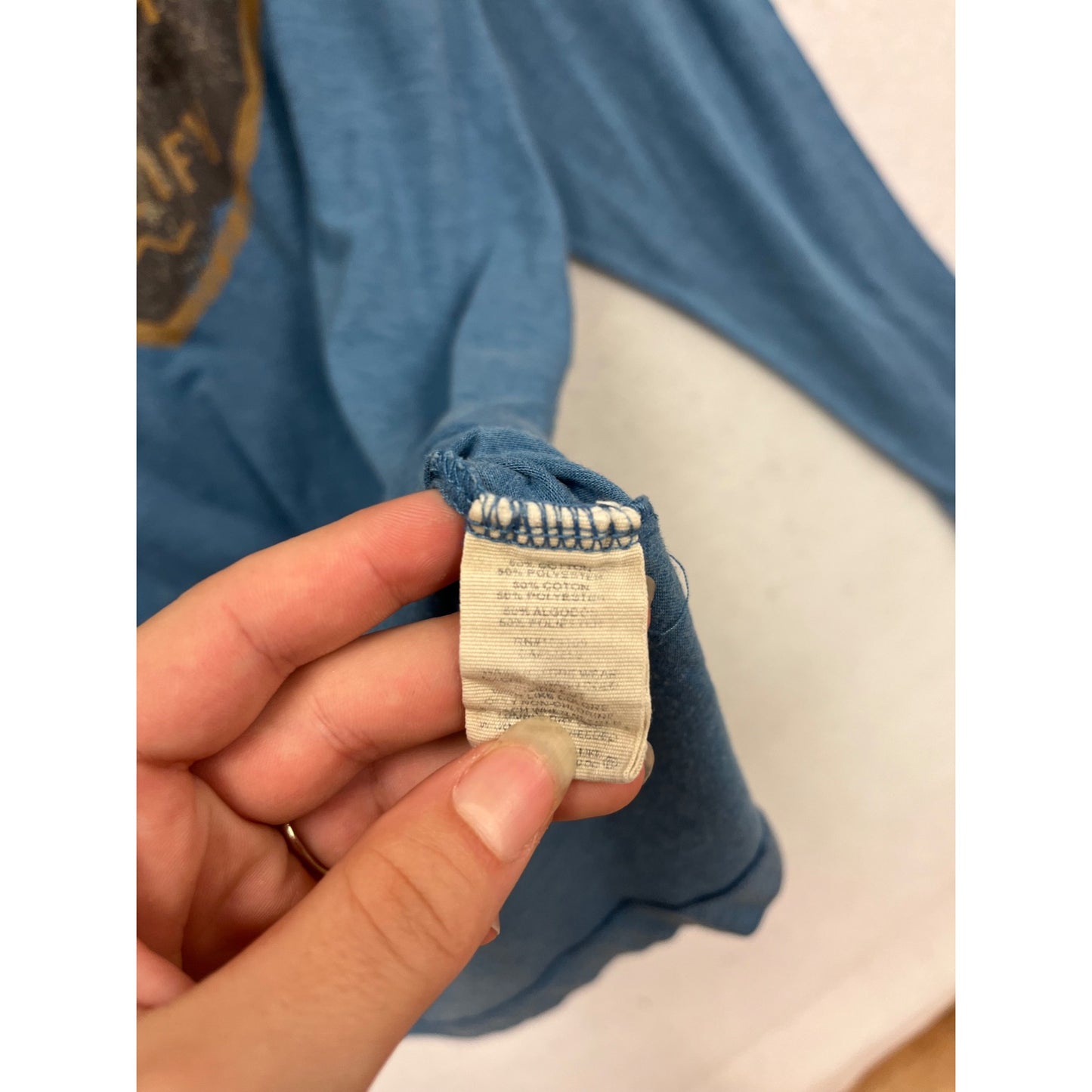 Life Is Good Blue Long Sleeve T-Shirt Size XL #359A