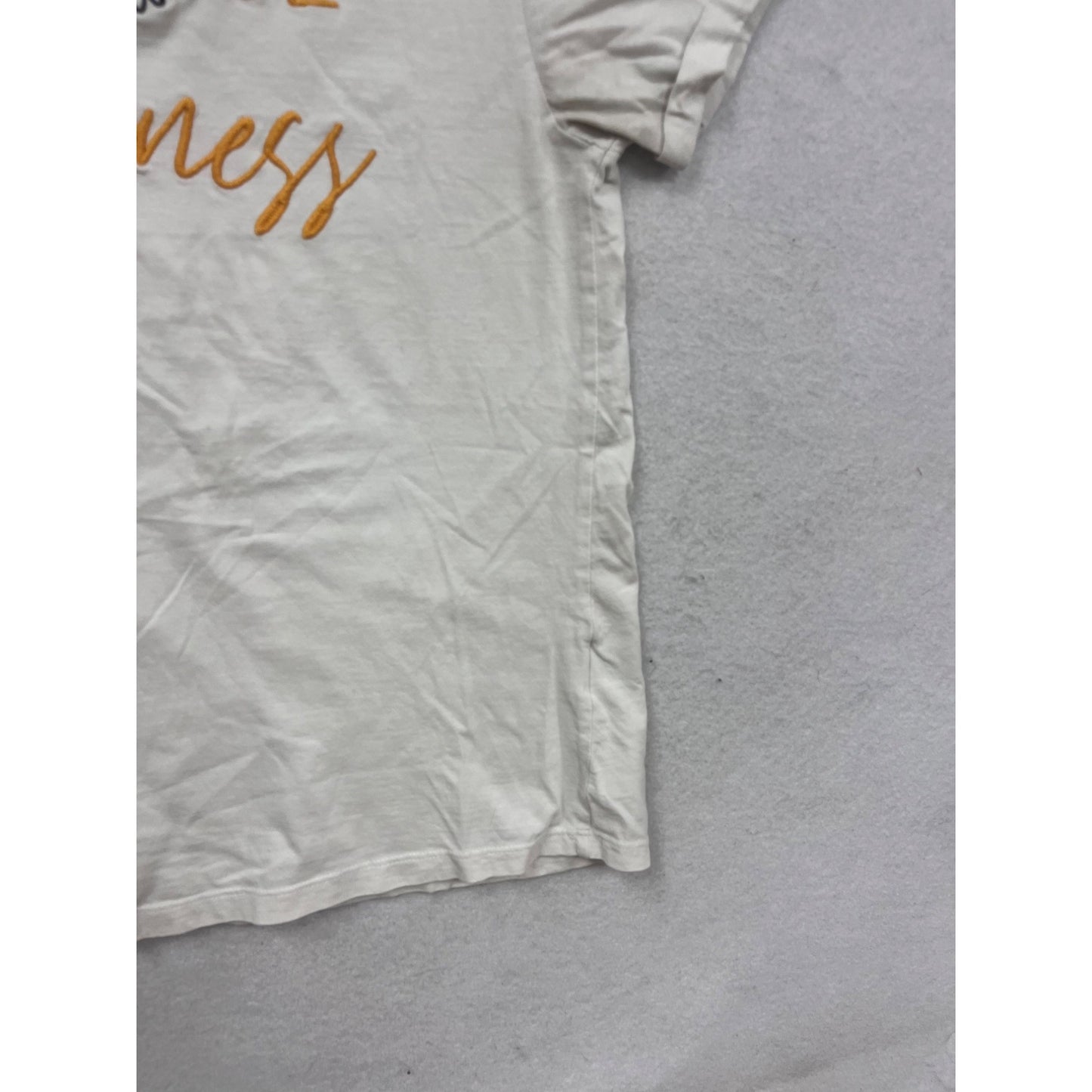 Choose Happiness T-Shirt M White Short Sleeve #687A