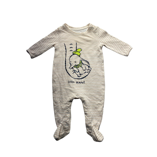 Disney Baby Gap 0-3 Months "Little Peanut" Footed PJ #7083