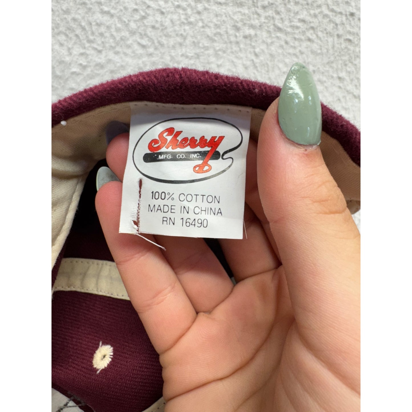 Vintage Bergen Norway BN Baseball Cap 100% Cotton #7858