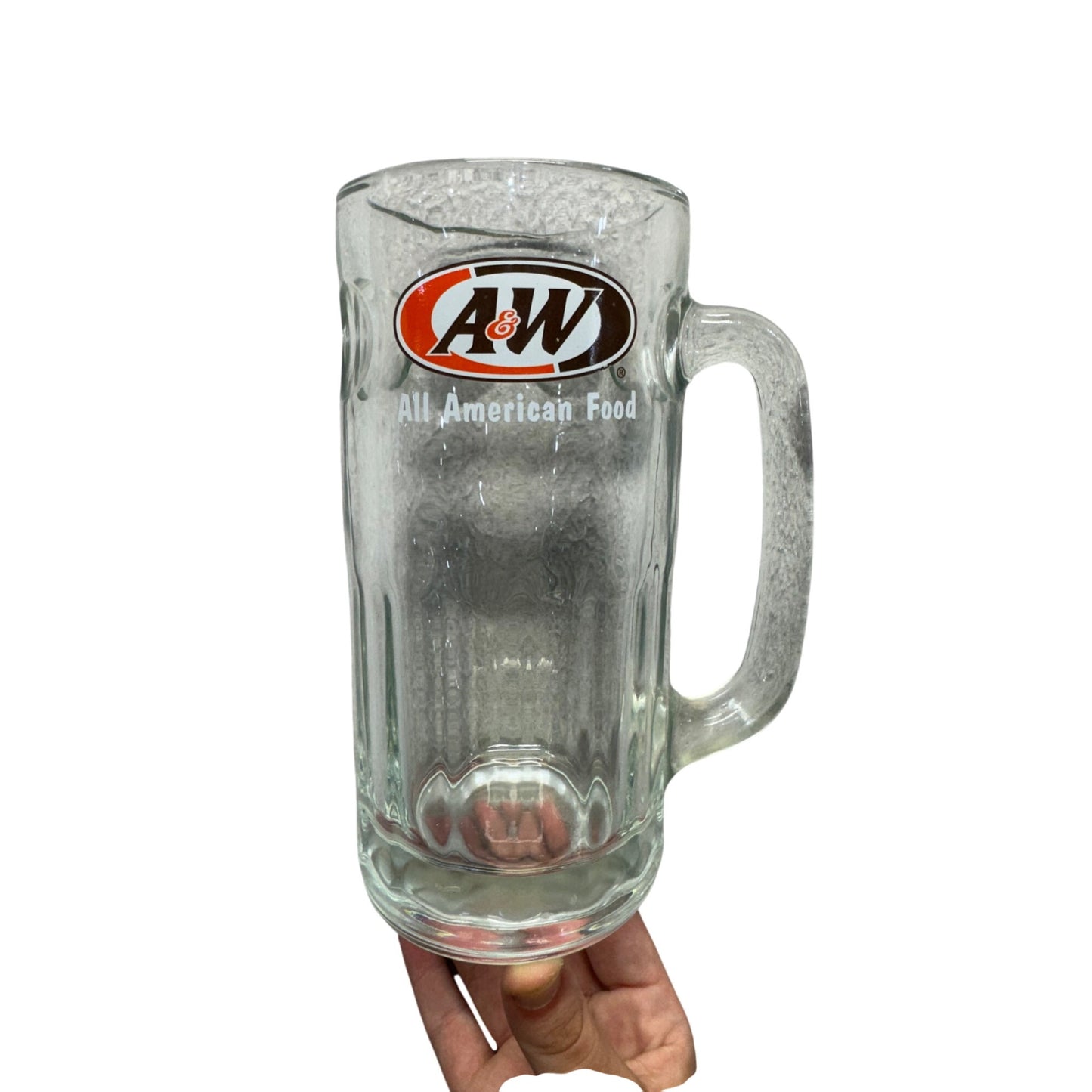 A&W 20 Oz Glass Mug With Handle Heavyweight Durable Design #123B