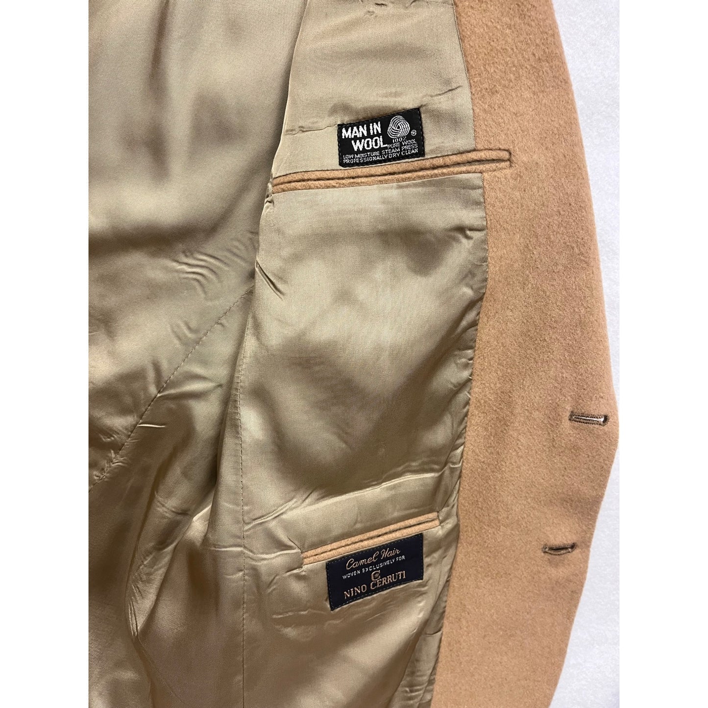 Nino Cerruti Camel Hair Wool Blazer Jacket Large #8955