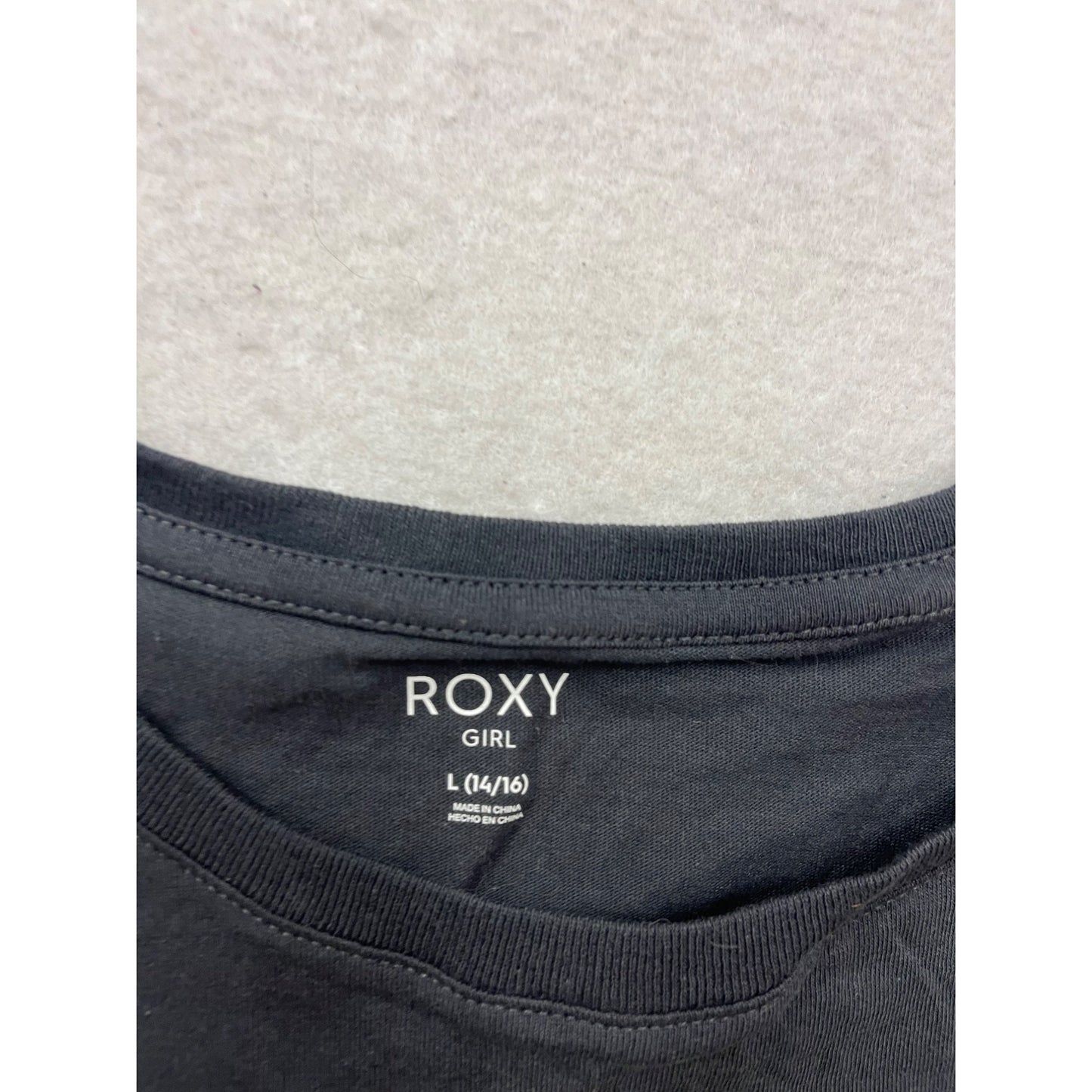 Roxy Paradise Bound Black Tee L #475A
