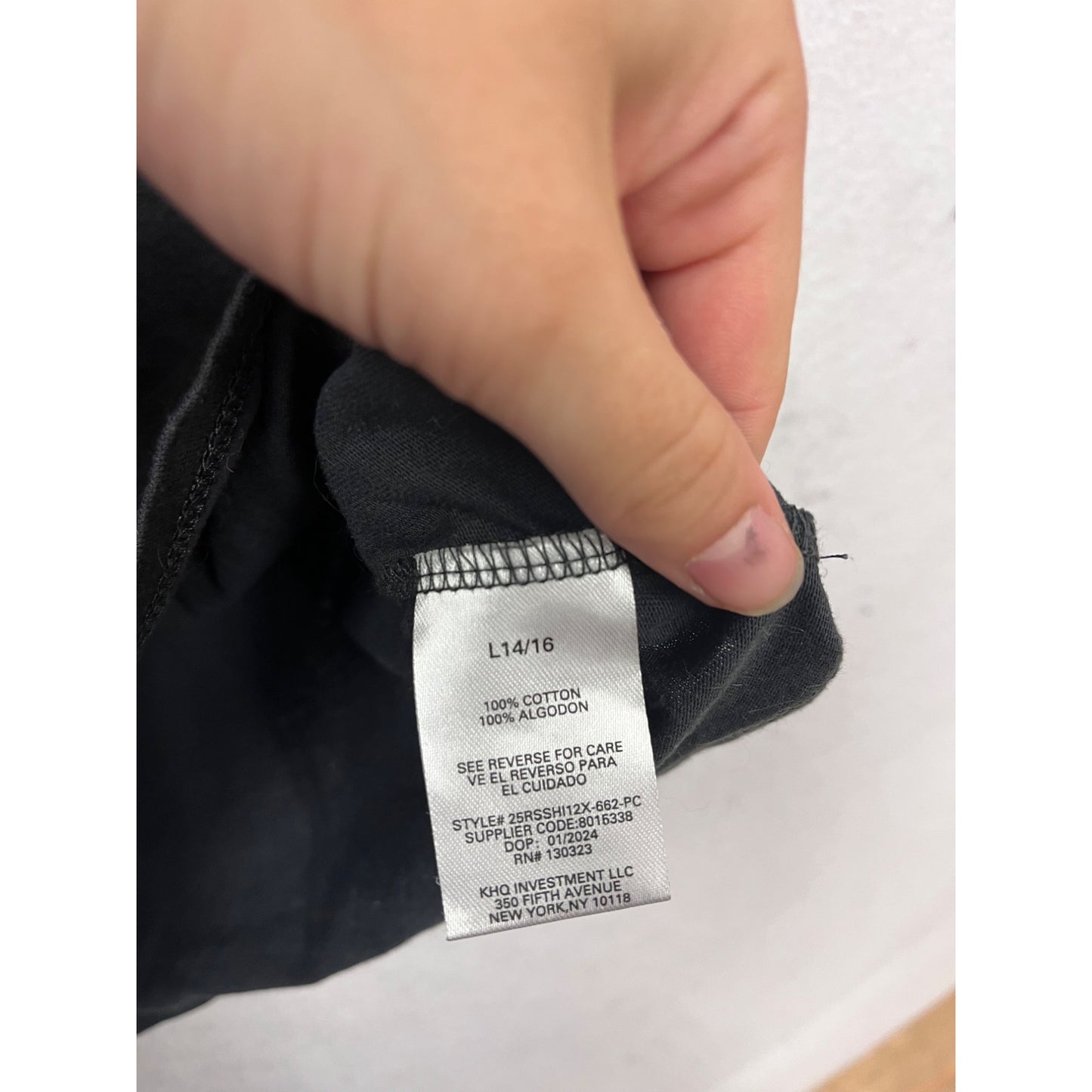 Roxy Paradise Bound Black Tee L #475A