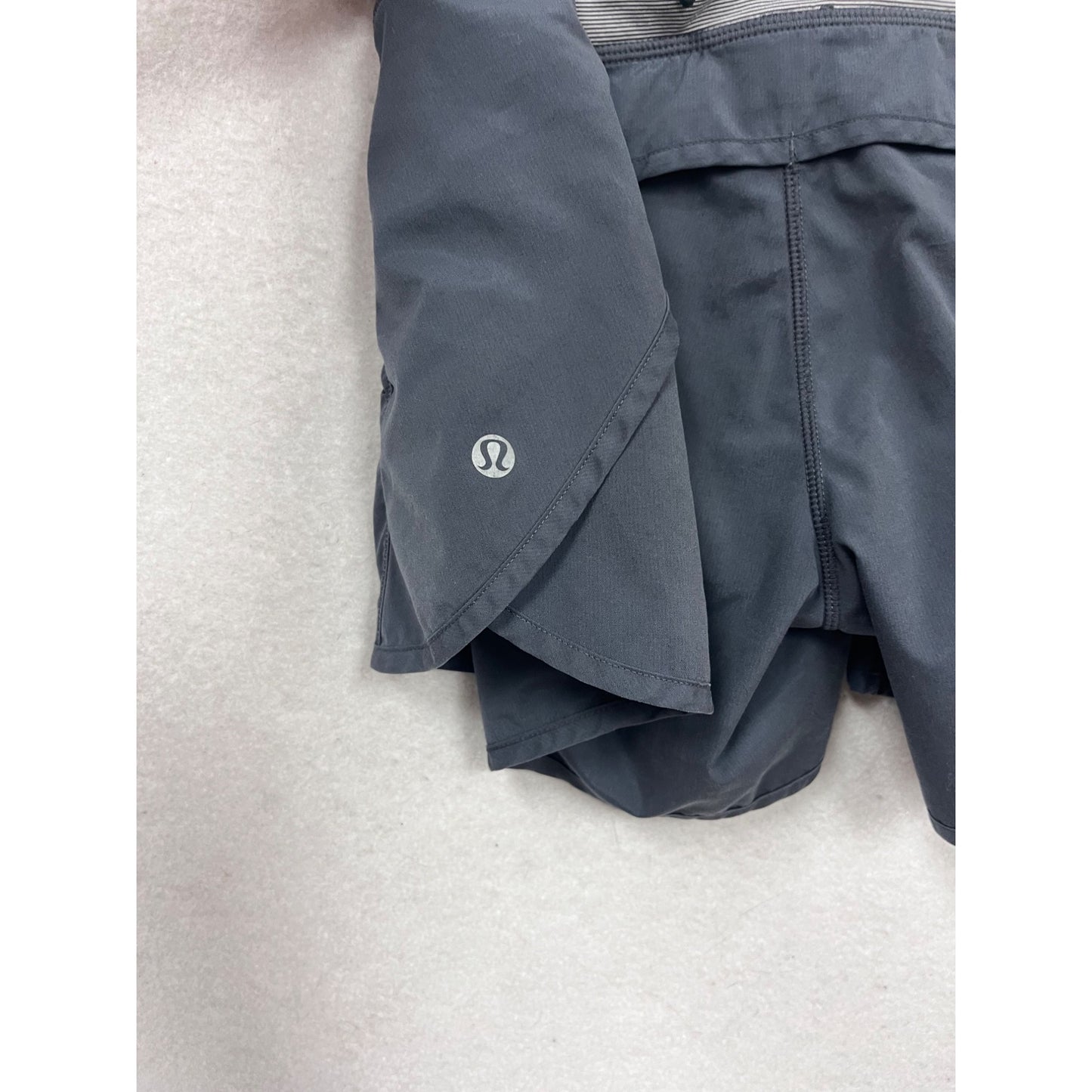 Lululemon Athletic Shorts Size 8 Gray & Black #334A
