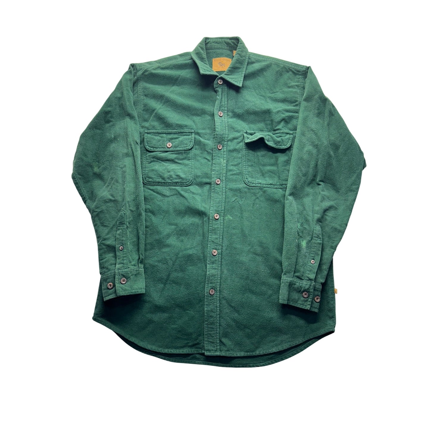 Moose Creek Green Heavyweight Button-Up Shirt #9067