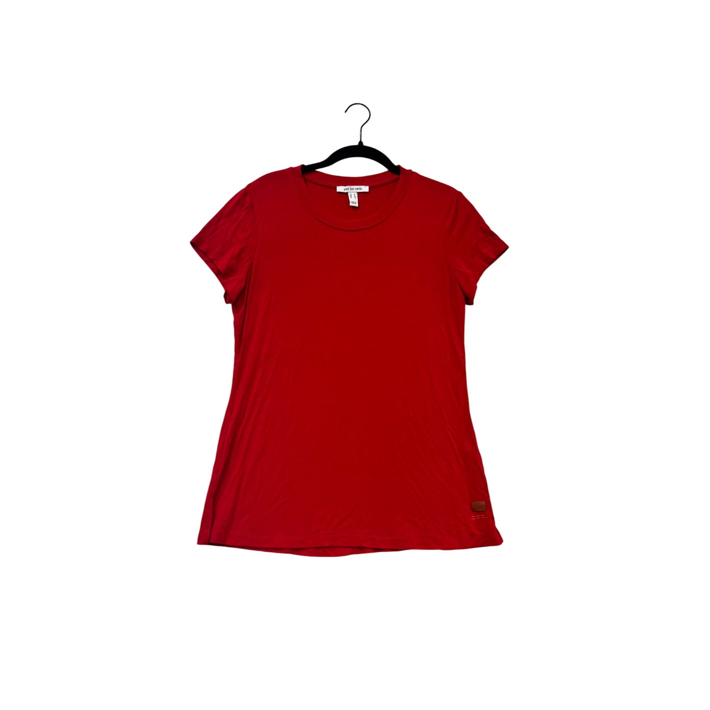 Peace Love World Red T-Shirt XS Casual Top #398A