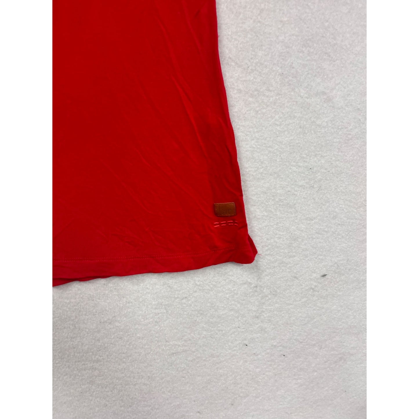 Peace Love World Red T-Shirt XS Casual Top #398A