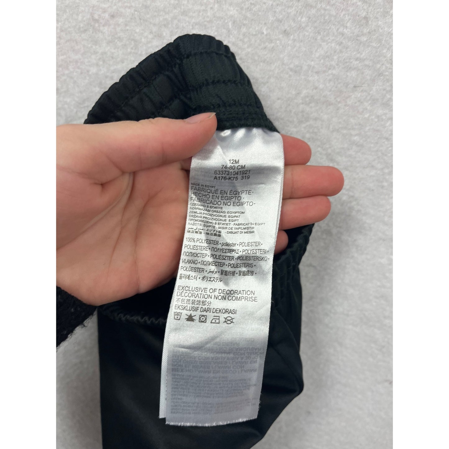 Levis Baby Toddler Jogger Pants Black 12M #969A