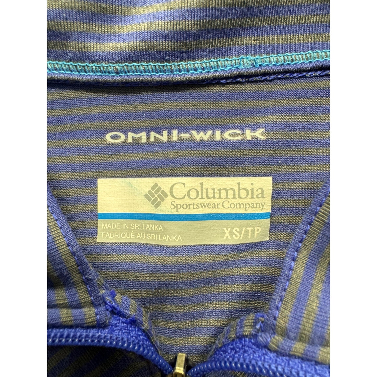Columbia Omni-Wick XS 1/2 Zip Pullover Long Sleeve Shirt #9155