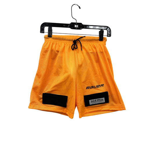 Bauer Boys Medium Jtech Junior Orange Hockey Jock Shorts #8234