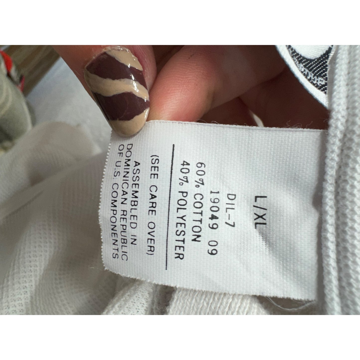 Sleeveless Polo Shirt By Activology L/XL White Cotton/Polyester #215B