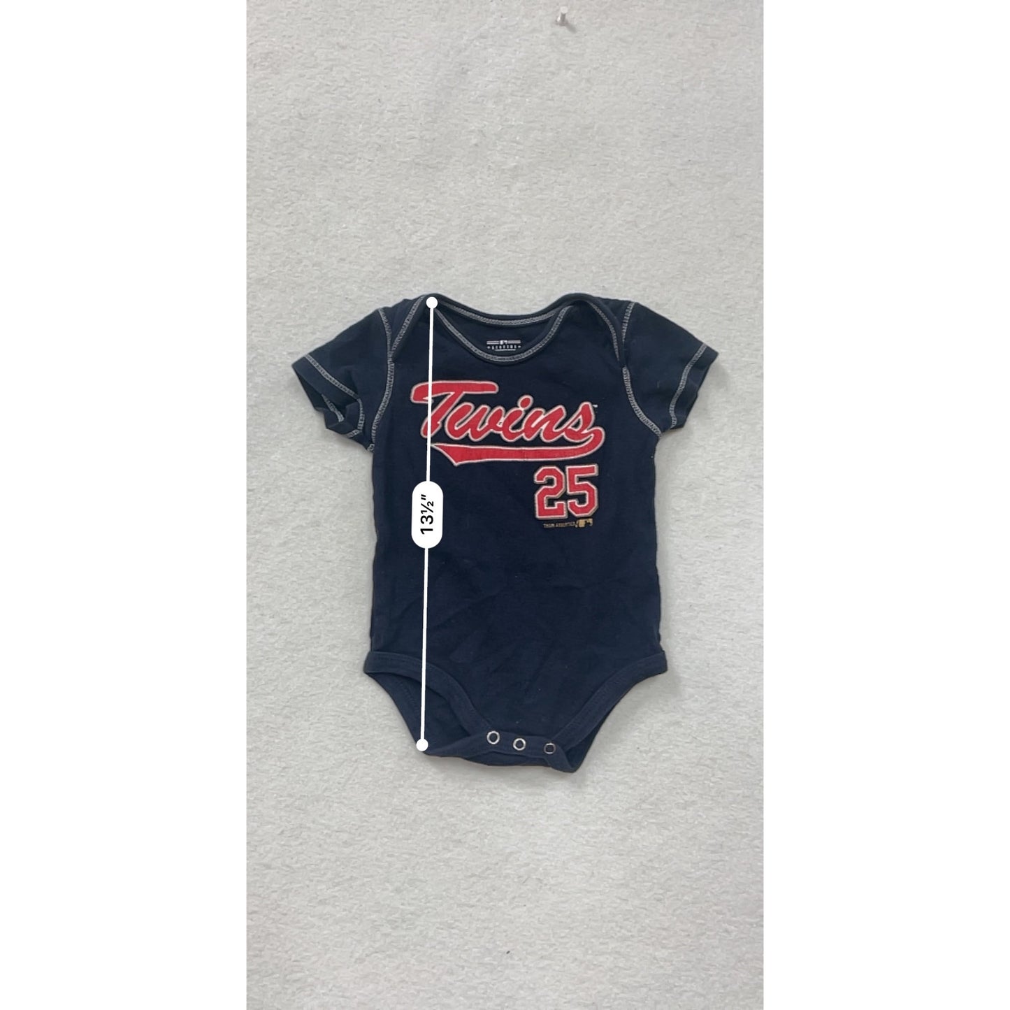 6/9m Minnesota Twins Baby Romper Buxton 25 #8555