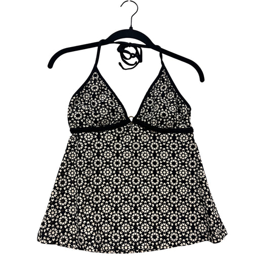 Converse One Star Black & White Halter Tankini Top #256A