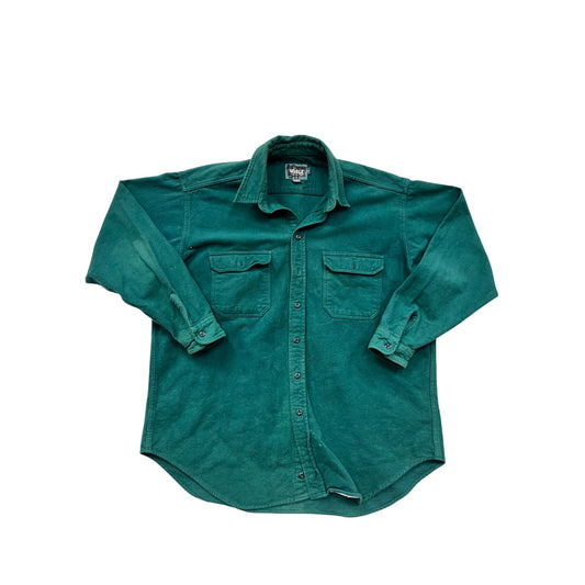 Vintage Woolrich Womens XL Green Button-Up Shirt #8211