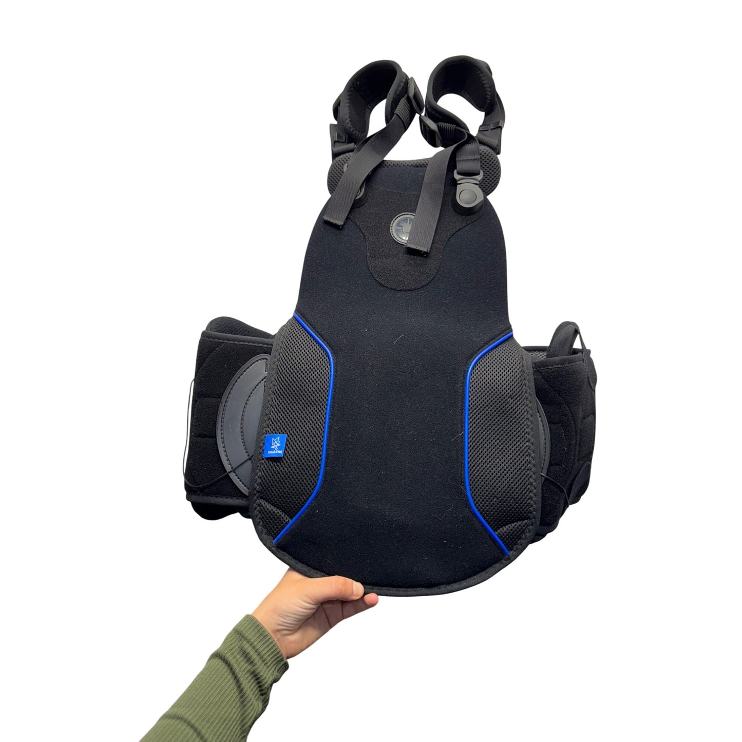 Sleek Adjustable Back Brace With Shoulder Straps By Thuasne & Sleeq Black 109B