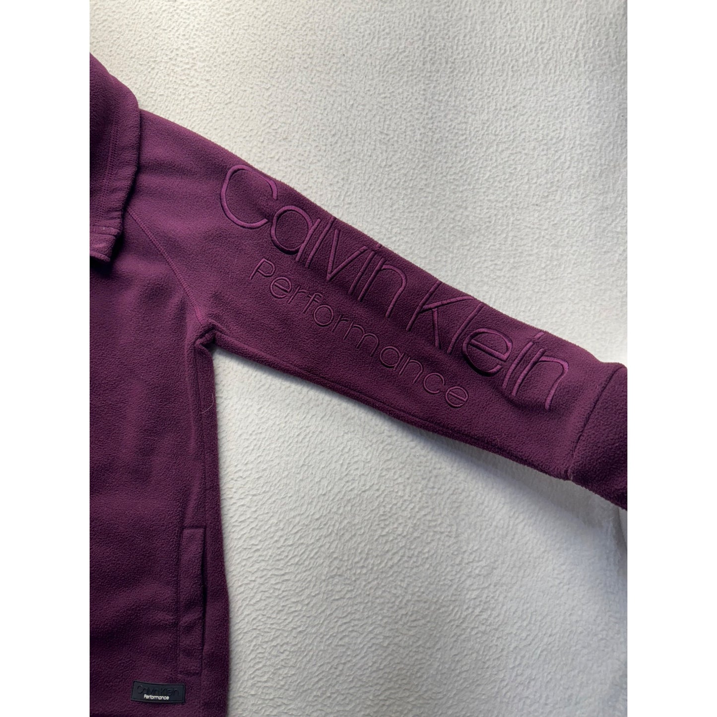 Calvin Klein Performance Plum Full-Zip Fleece Jacket #9127