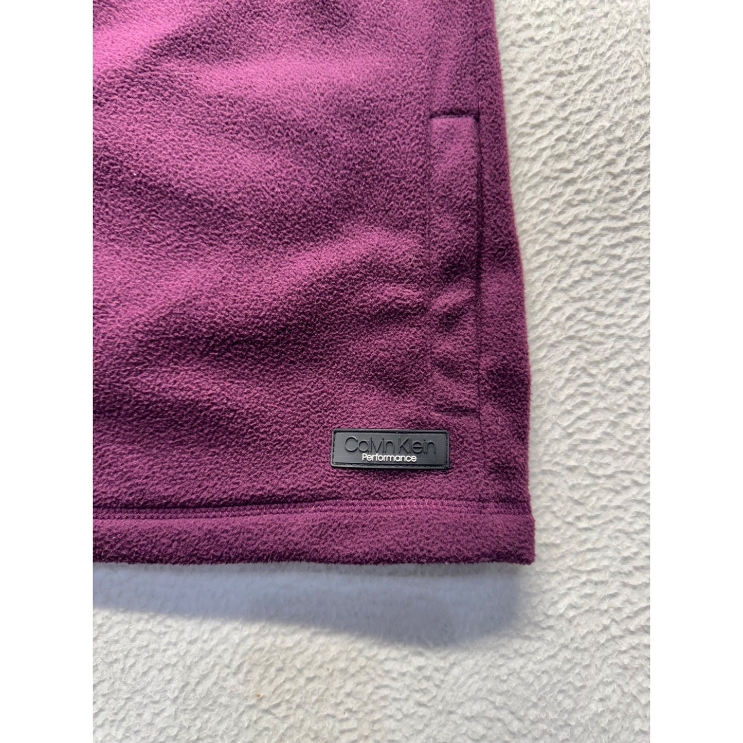 Calvin Klein Performance Plum Full-Zip Fleece Jacket #9127