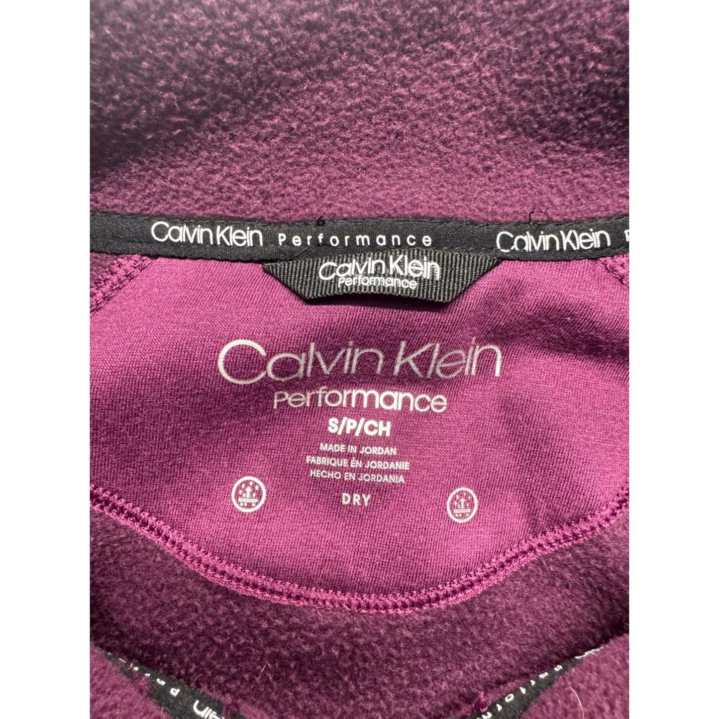 Calvin Klein Performance Plum Full-Zip Fleece Jacket #9127