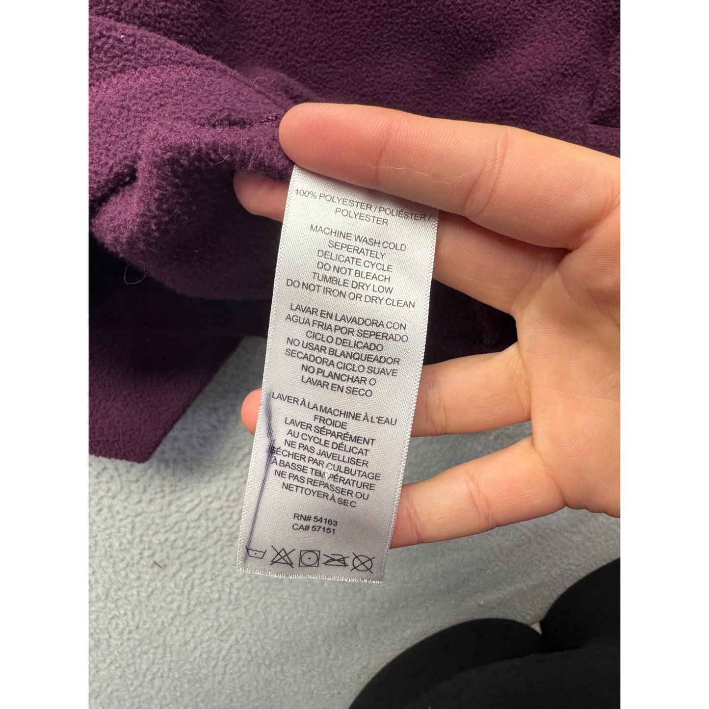 Calvin Klein Performance Plum Full-Zip Fleece Jacket #9127