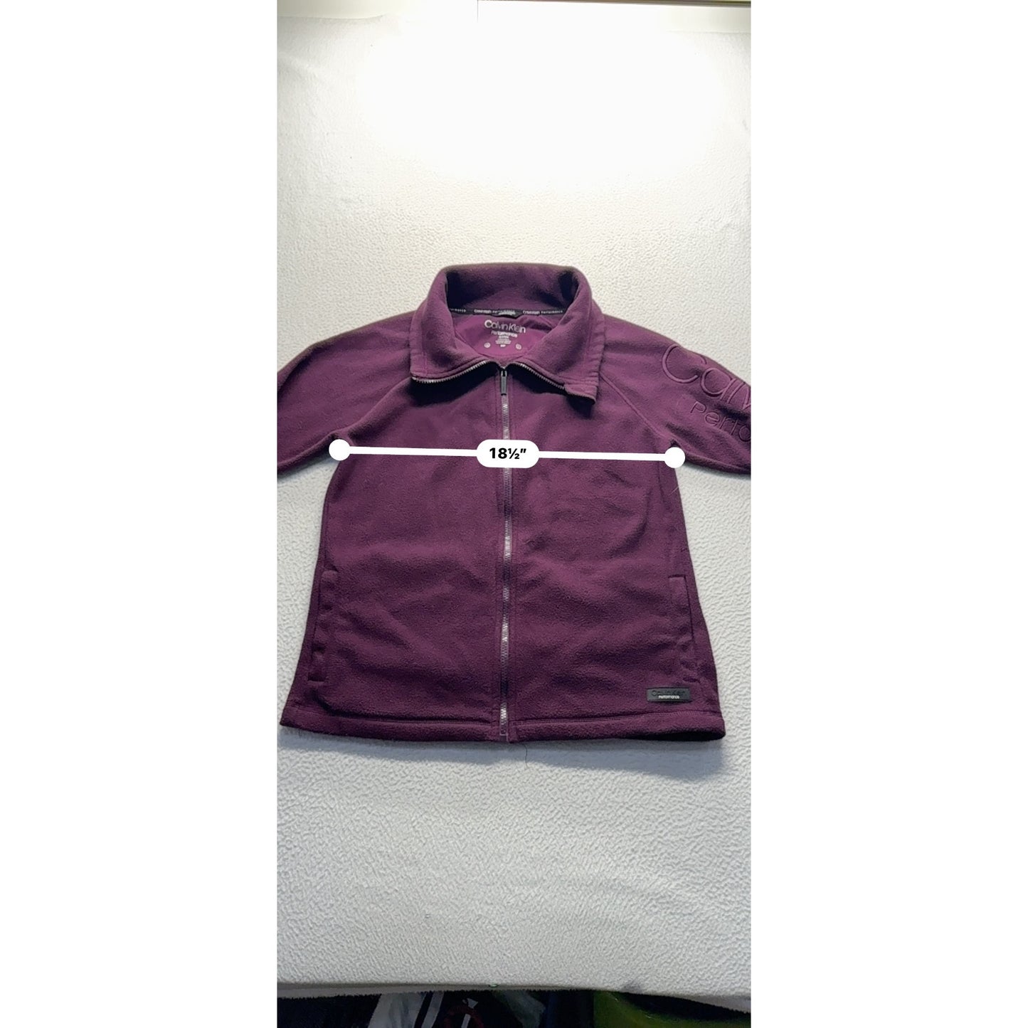 Calvin Klein Performance Plum Full-Zip Fleece Jacket #9127