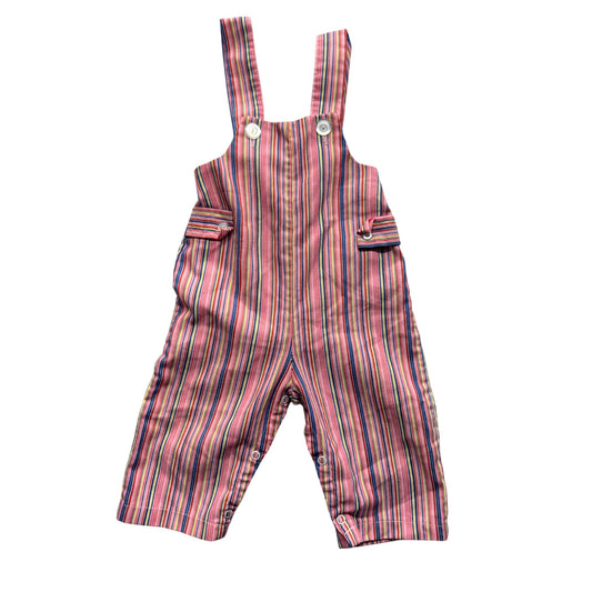 Vintage Striped Baby Overalls #279B