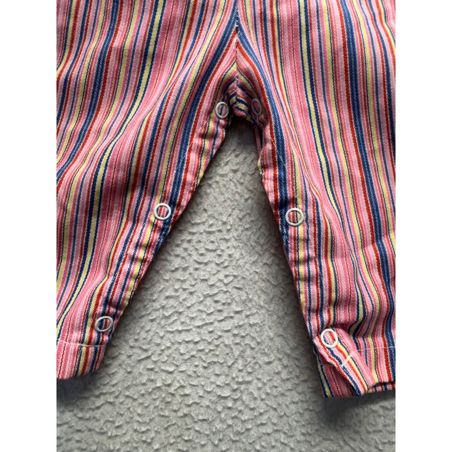 Vintage Striped Baby Overalls #279B