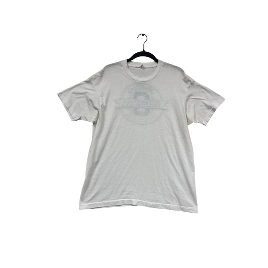Vintage Big Smith Graphic T- Shirt S/S White Cotton Tee #824A