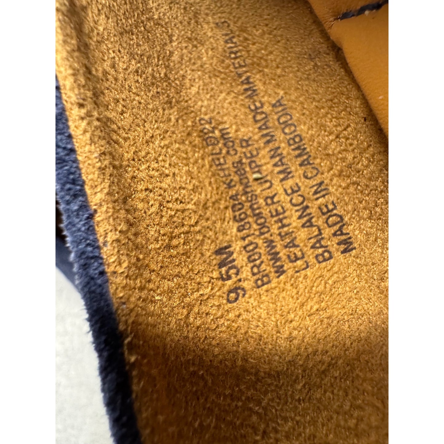 Born Blue Suede Flats Slip-On Shoes 7.5 #9454