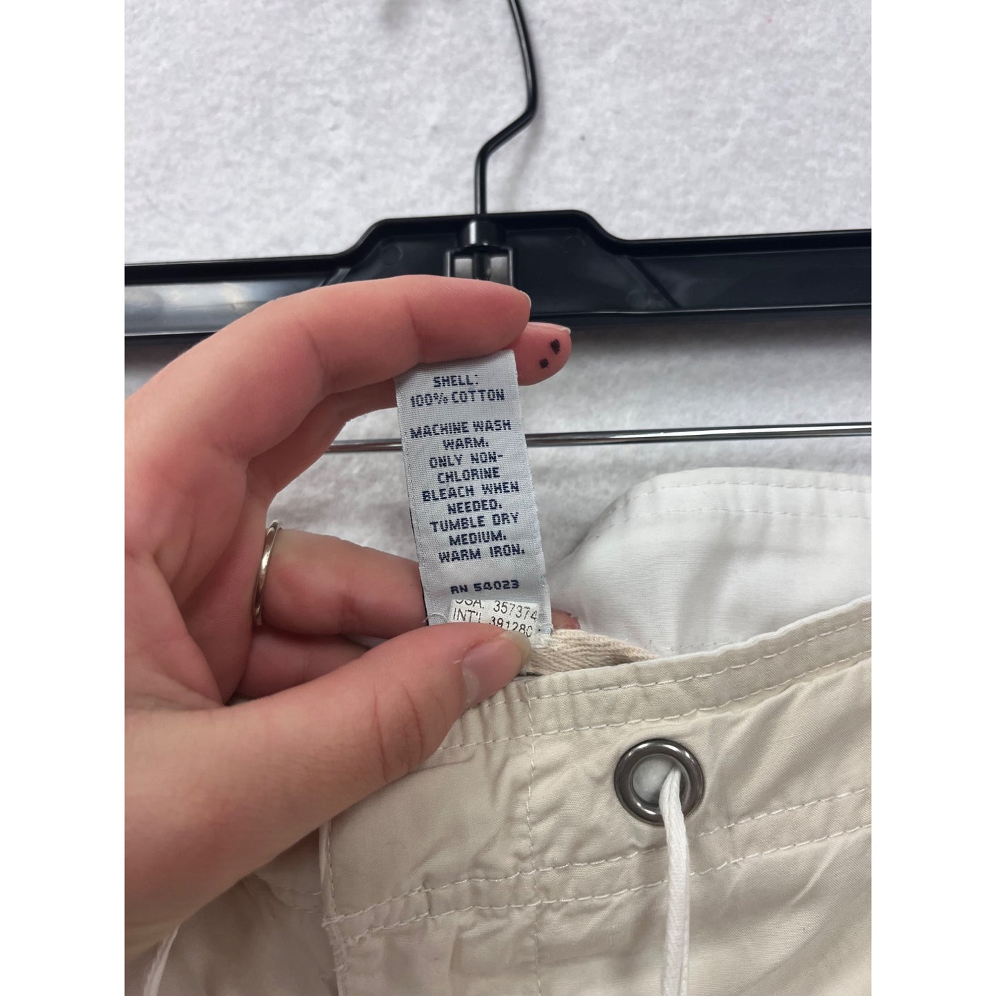 Gap Womens Beige Drawstring Cargo Pants Size 2 #8043