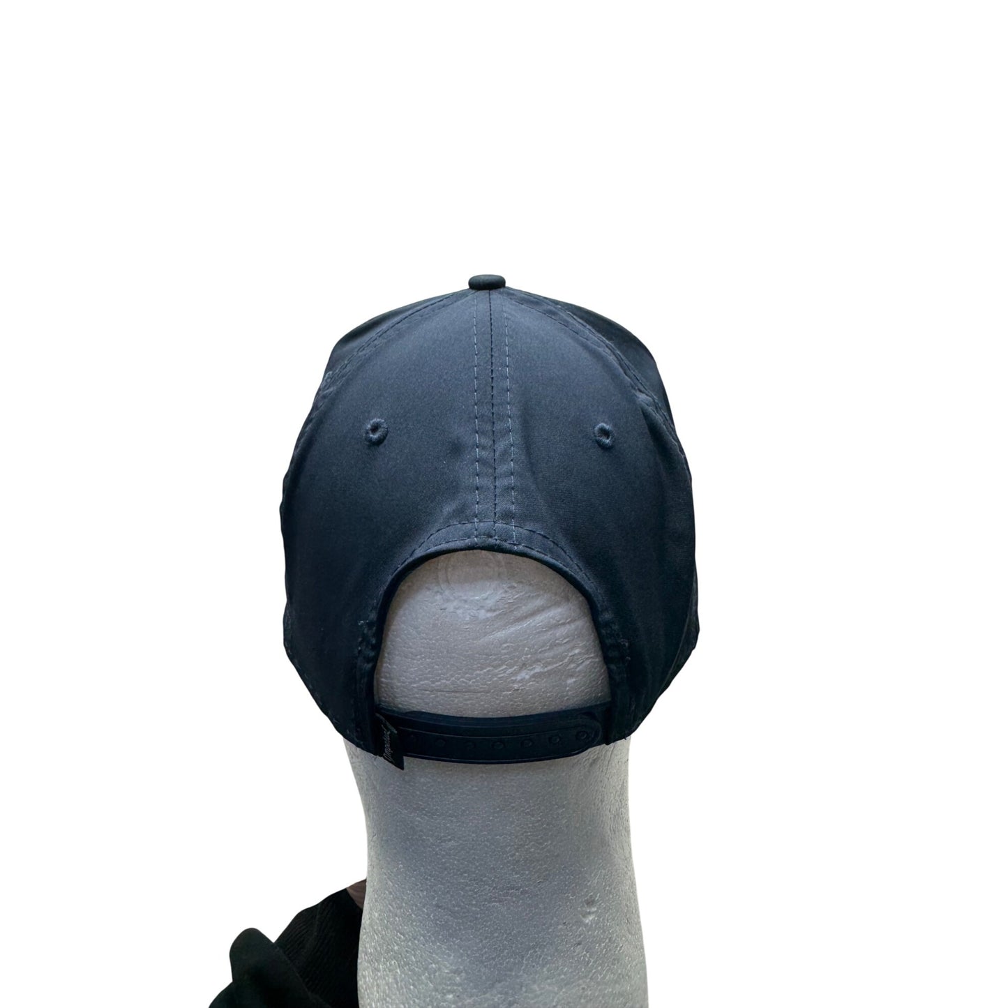 Garnetts Navy Blue Snapback Hat With Red Embroidered Text By Imperial #9761