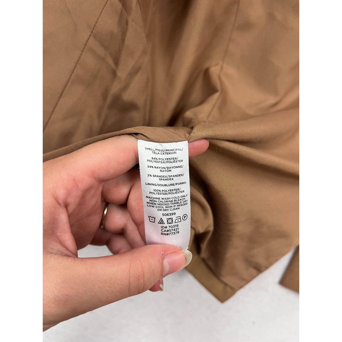 Ann Taylor Factory Single-Button Blazer Size 10 Brown #752A