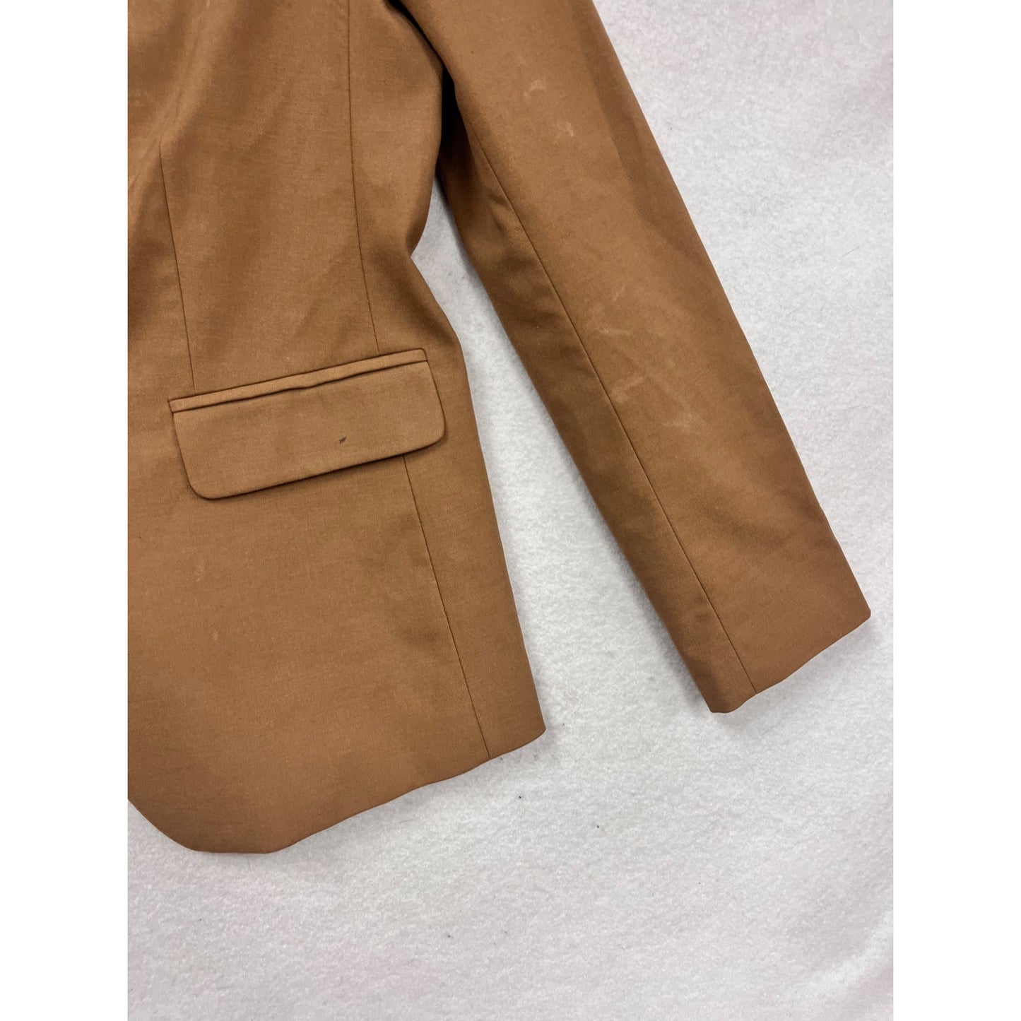 Ann Taylor Factory Single-Button Blazer Size 10 Brown #752A