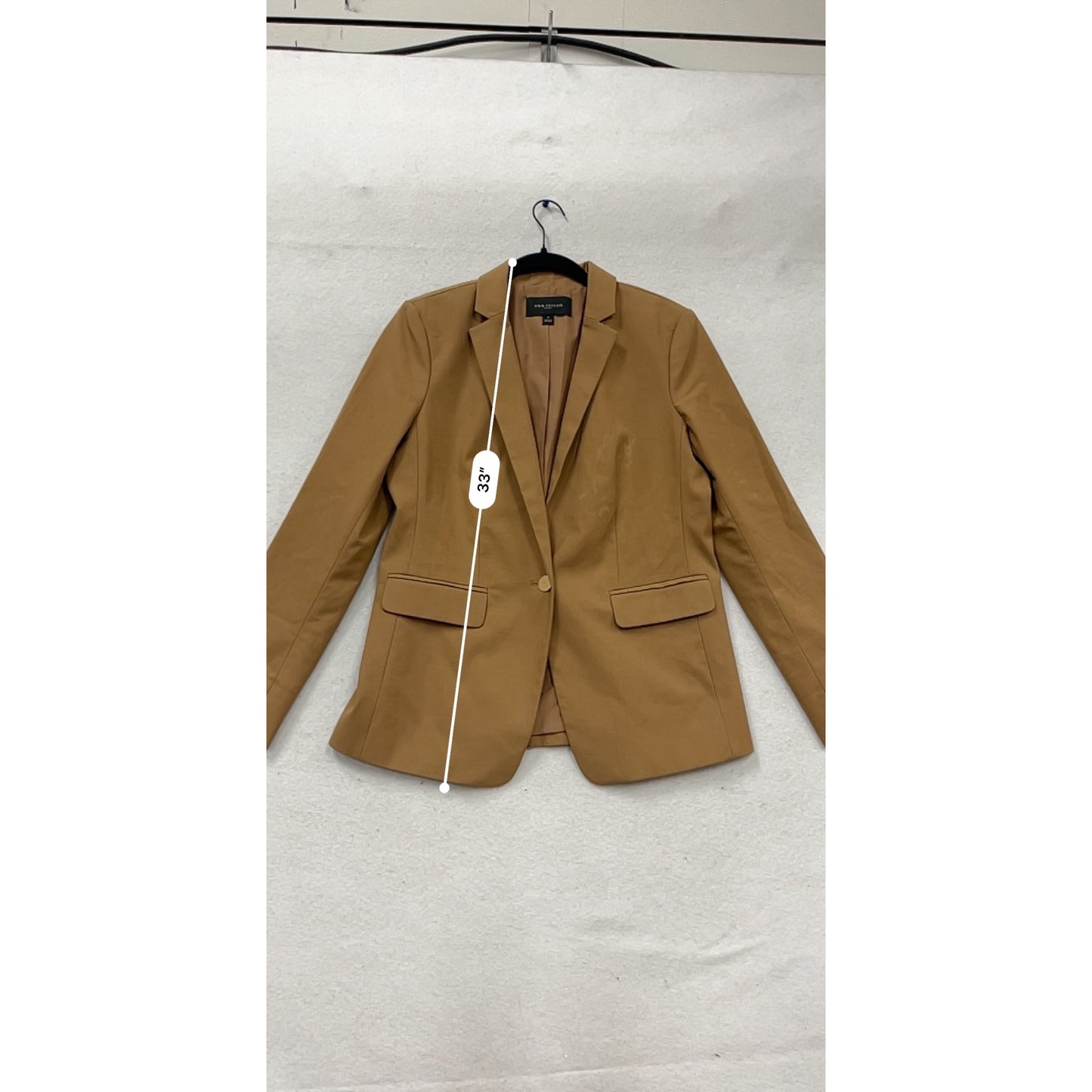 Ann Taylor Factory Single-Button Blazer Size 10 Brown #752A