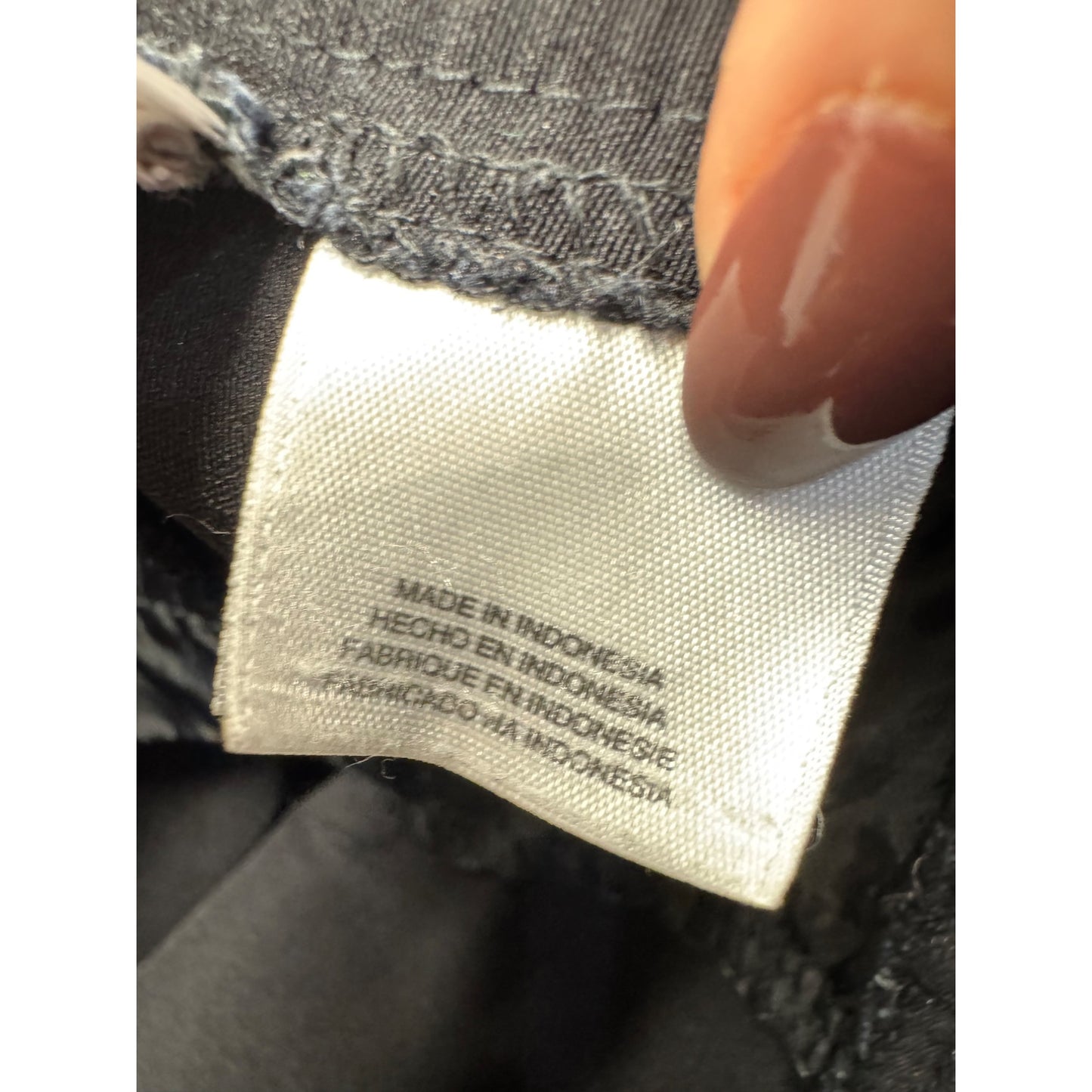 Anne Klein Black Straight-Leg Pants With Zipper Pocket & Button Detail #235B