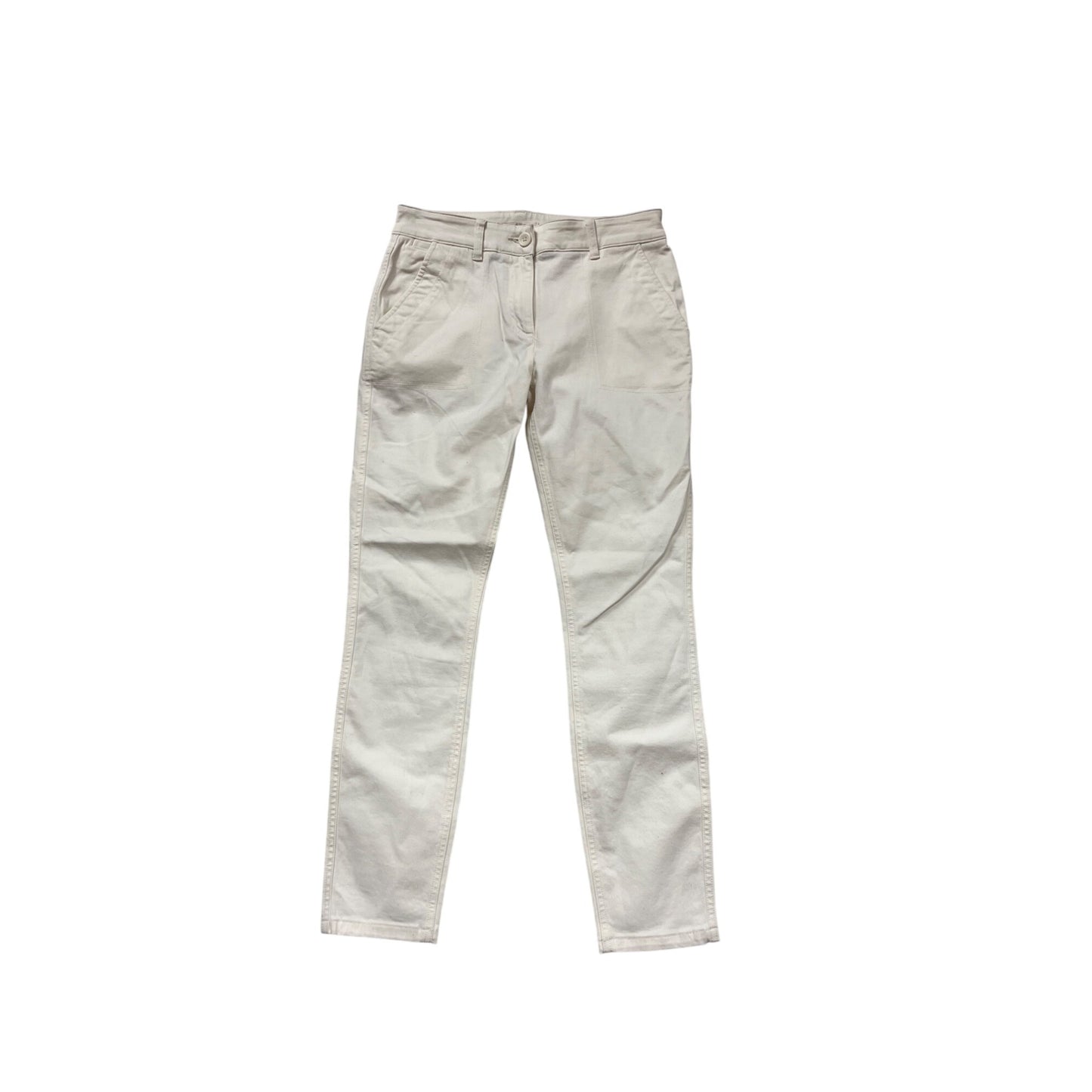 Ann Taylor Loft White Chino Pants Size 2 #782A