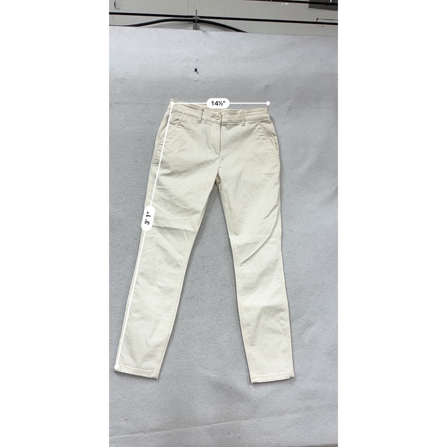 Ann Taylor Loft White Chino Pants Size 2 #782A
