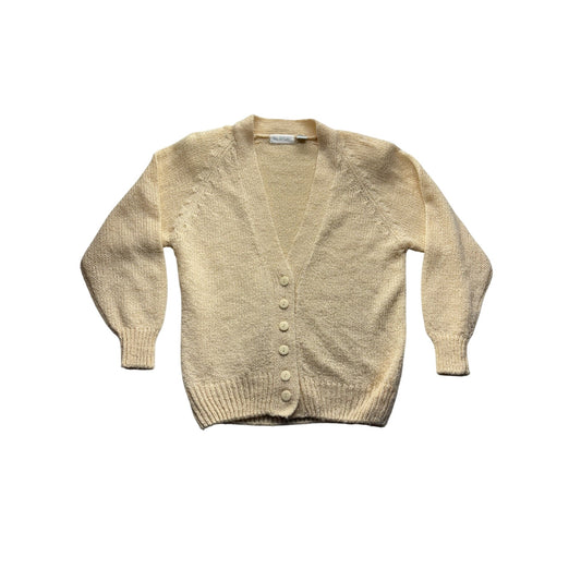 Vintage J&L Sport Cream Button-Up Cardigan Sweater #7530