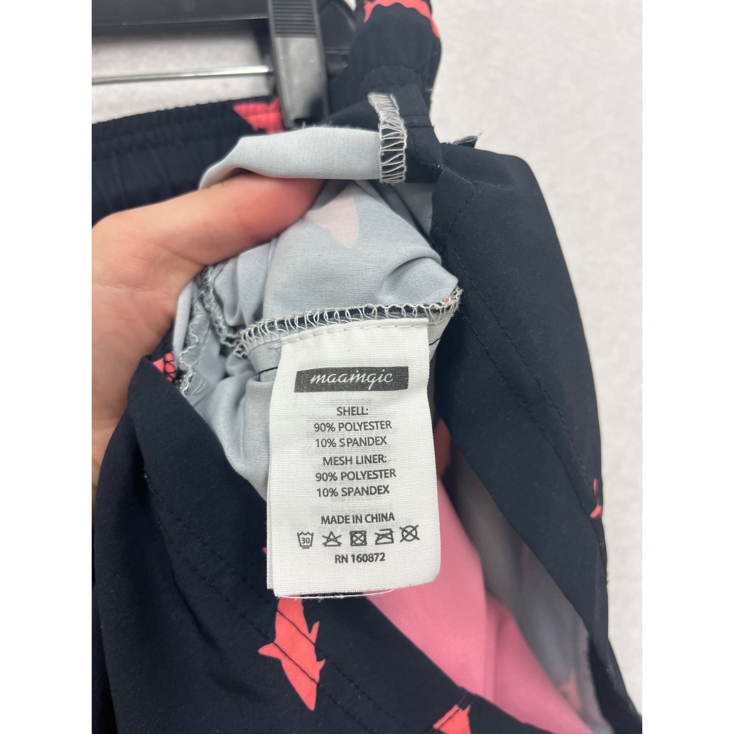 Moamgic Shark Print Swim Shorts XXL #316A