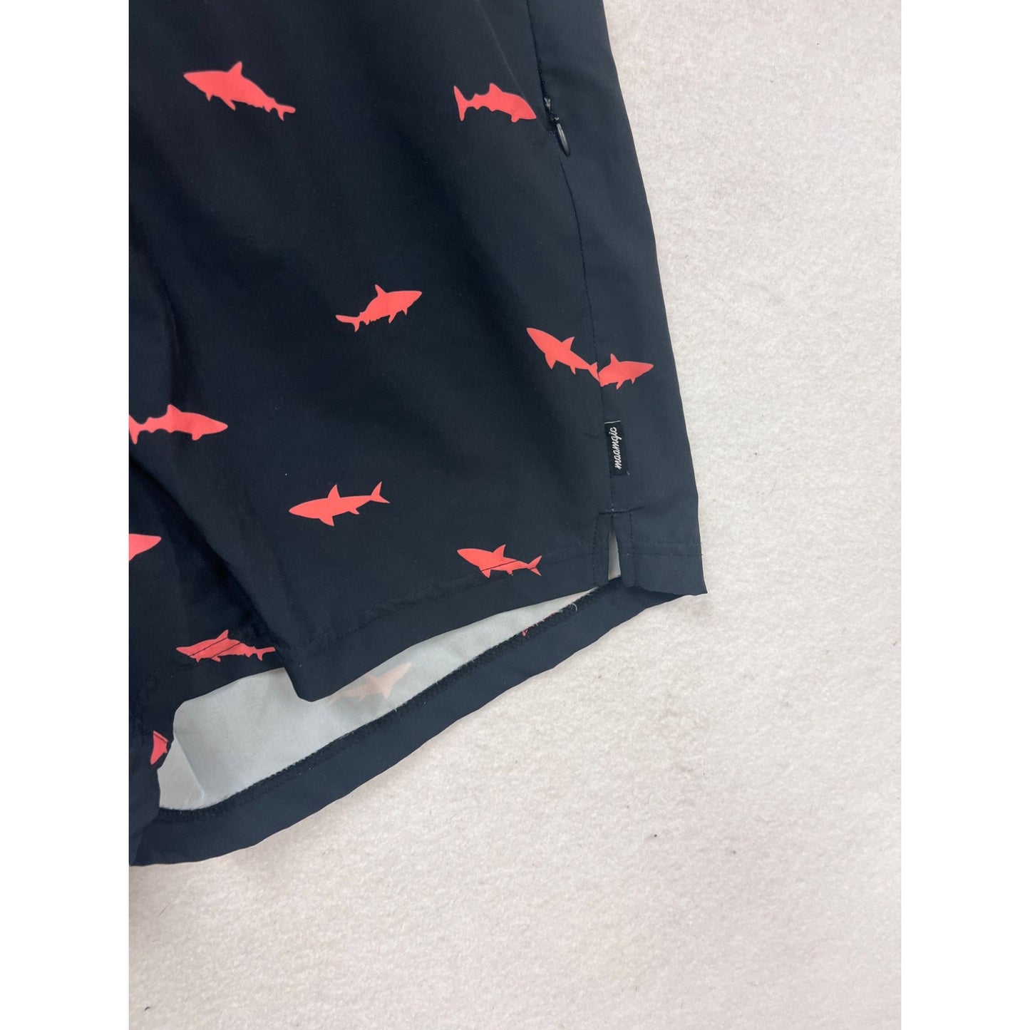 Moamgic Shark Print Swim Shorts XXL #316A