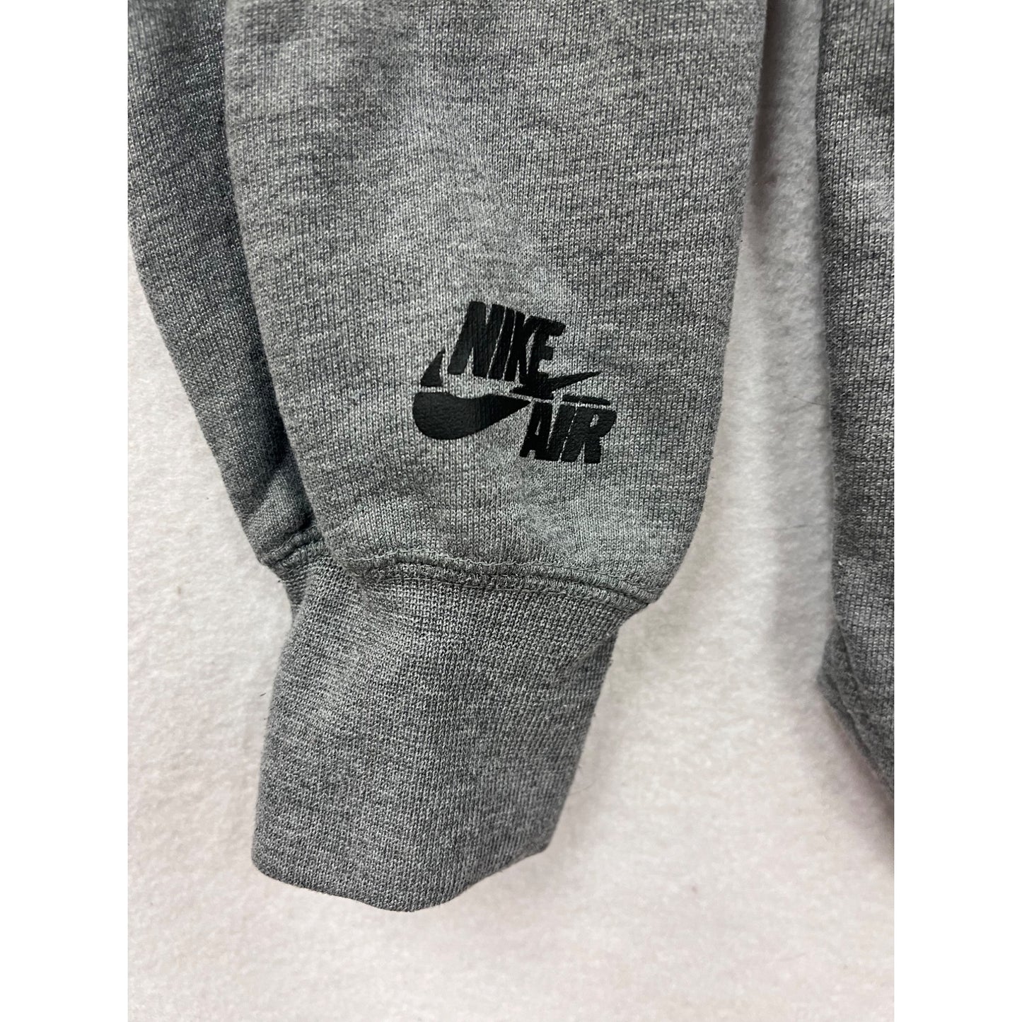 Nike Gray Full-Zip Hoodie W/ Star & Peace Symbol Graphic Size S #8837